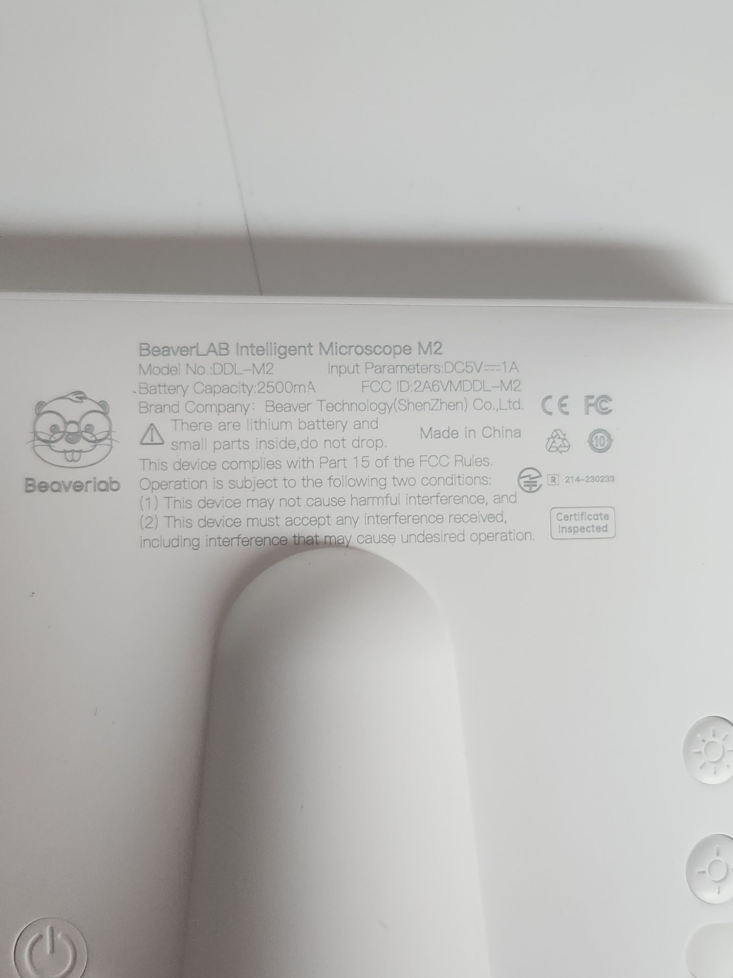 BeaverLab inteligentny mikroskop M2 ekran