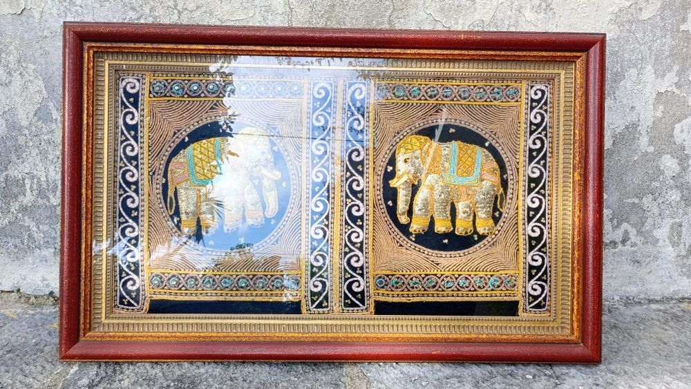 Quadro arte indiana Vintage