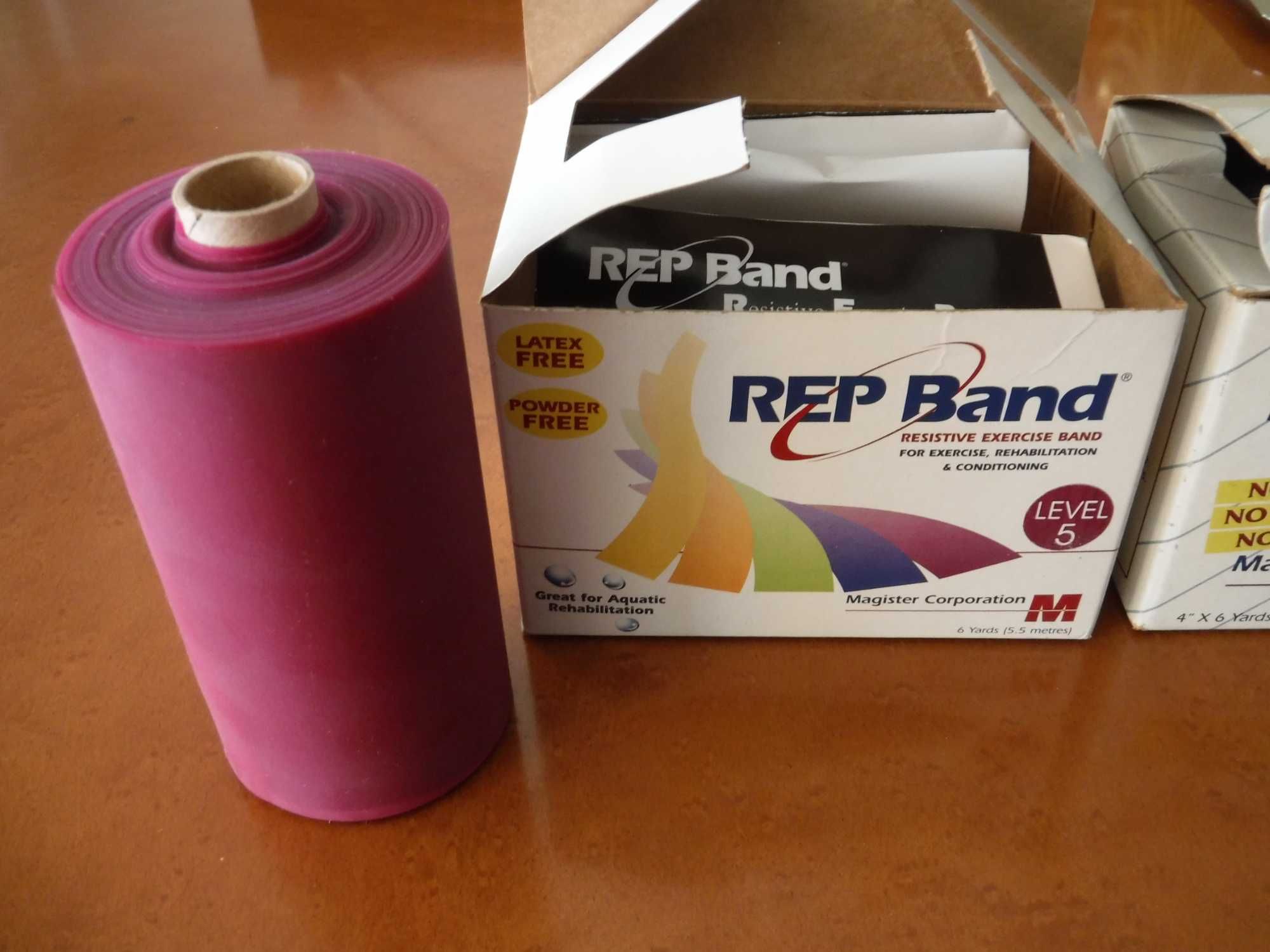 Fitas para fisioterapia - REP Bandas, Nível resistência 4 e 5 - Novas