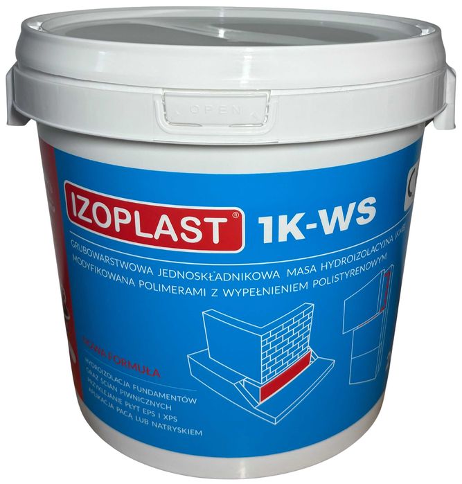 Izoplast 1K-WS, 20 kg, 1-składnikowa masa asfaltowo-kauczukowa KMB