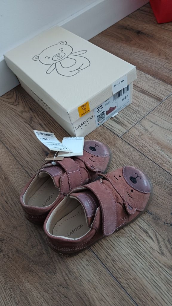 Lasocki kids buty 23 misie lato półbuty
