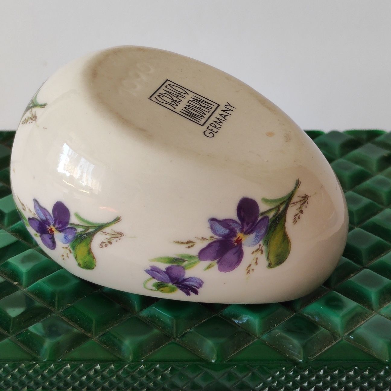 Piękna stara porcelana zestaw bomboniera popielniczka KPM Royal
