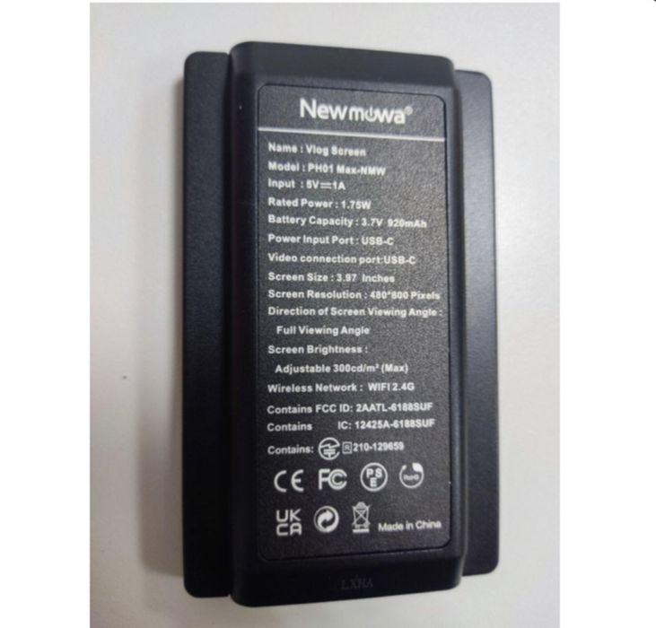 Екран монітора для селфі-блогу Newmowa PH01 MaxNMW з кріпленням та пул