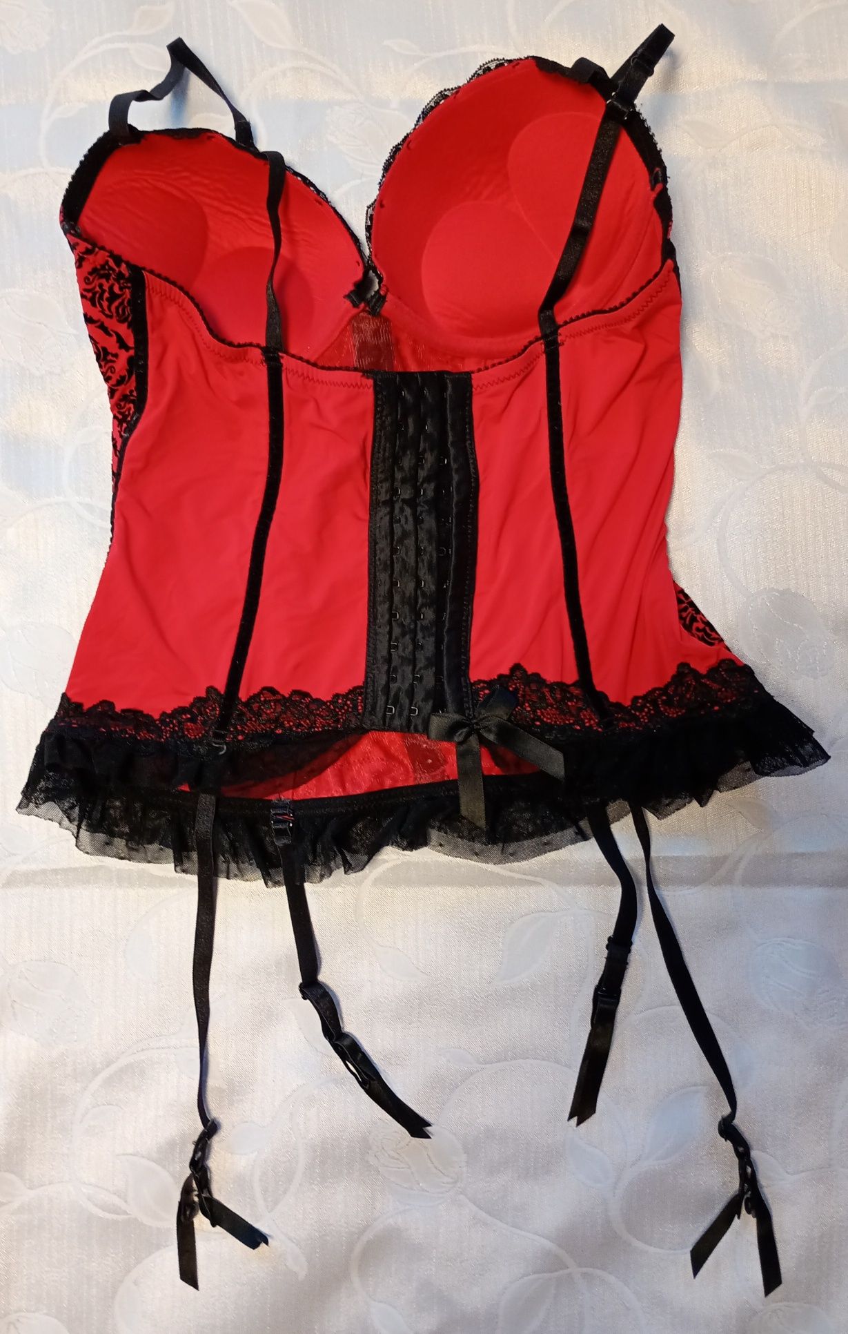 Super sexowny gorset do pończoch w rozmiarze M/L