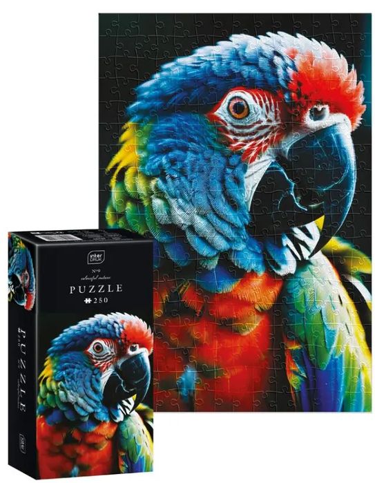 Puzzle 250 elementów. Colourful Nature 9. Papuga. Interdruk Puzzle