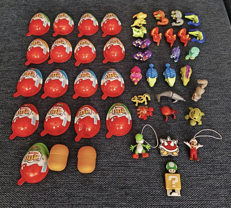 ok. 60 szt. Figurki  Kinder Joy Surprise Jajko Niespodzianka