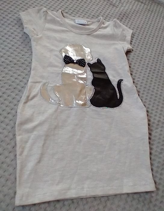 Tunika dziewczęce Barmy pies kot 98cm