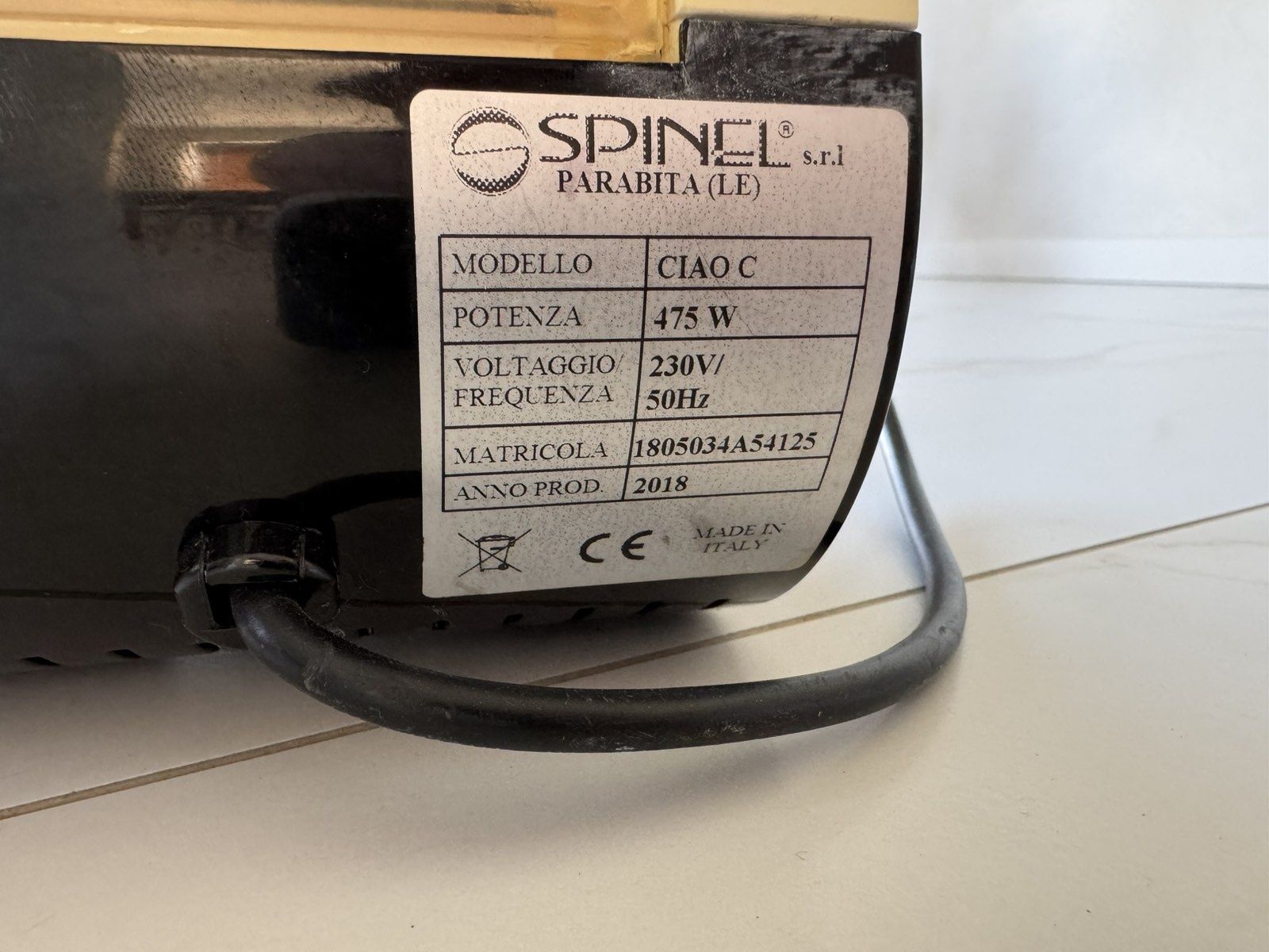 Кавомашинка чалдована Spinel CIAO C