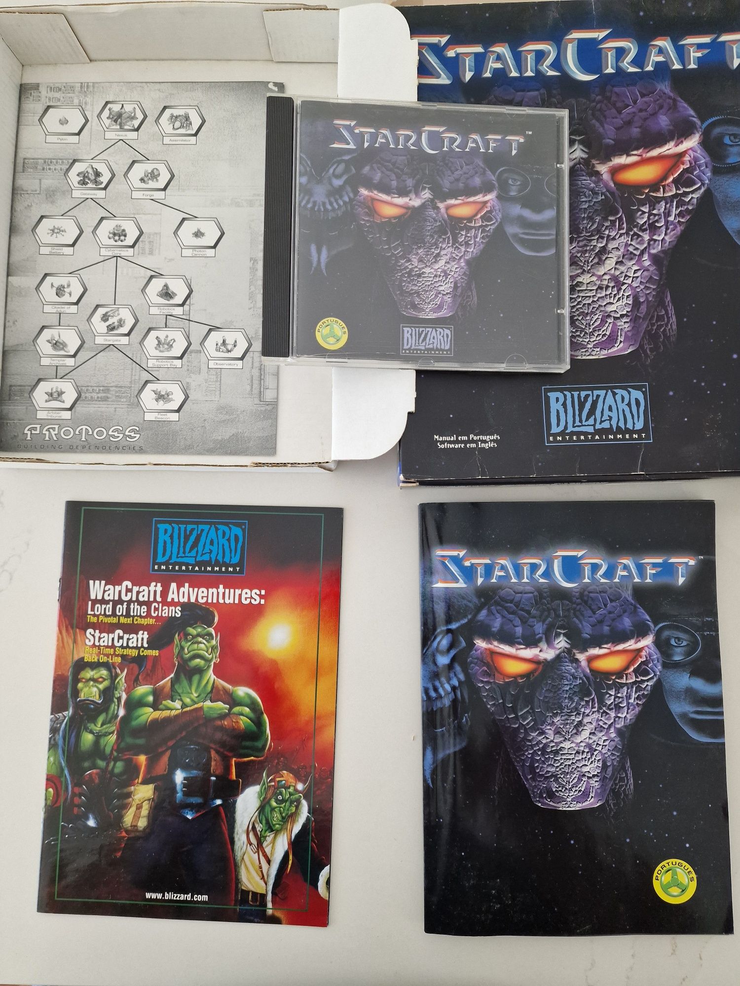 Starcraft jogo PC antigo Big Box