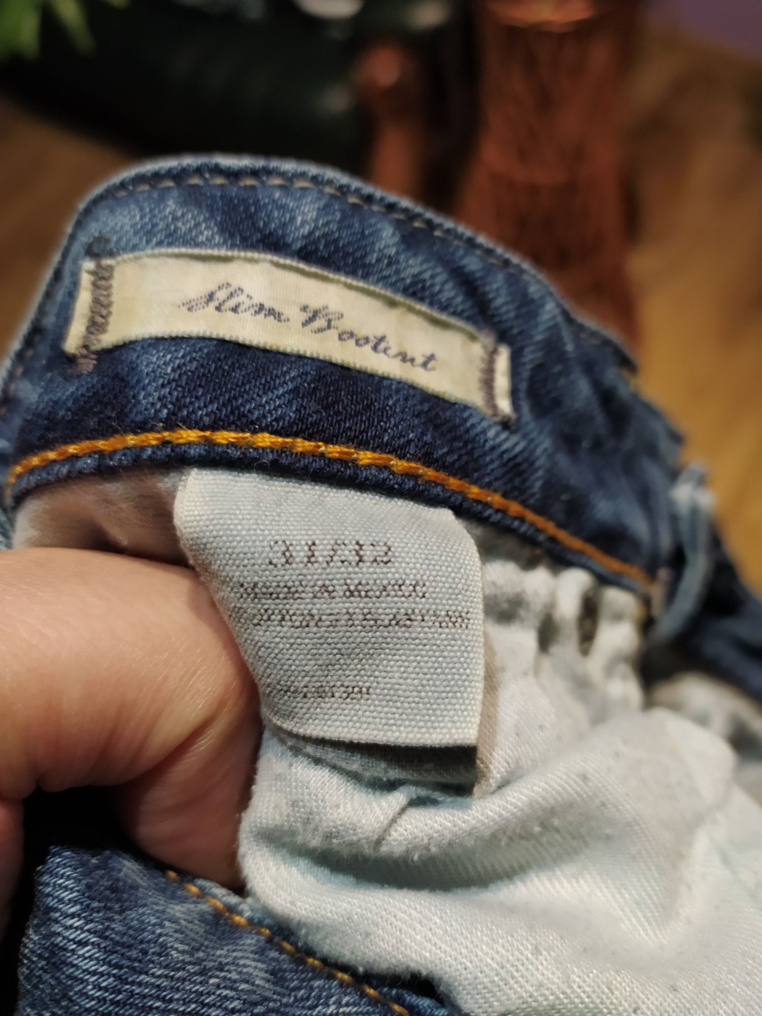 Niebieskie Damskie Spodnie Jeansowe Dżinsowe Dzwony Ralph Lauren