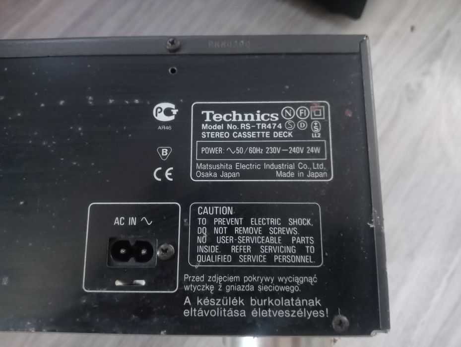 Technics rs-tr 474 magnetofon kasetony