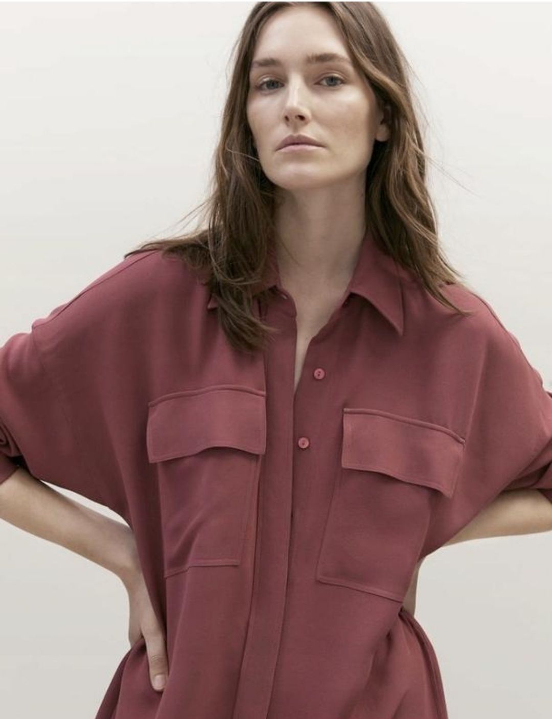 Massimo Dutti сукня сорочка міді з поясом