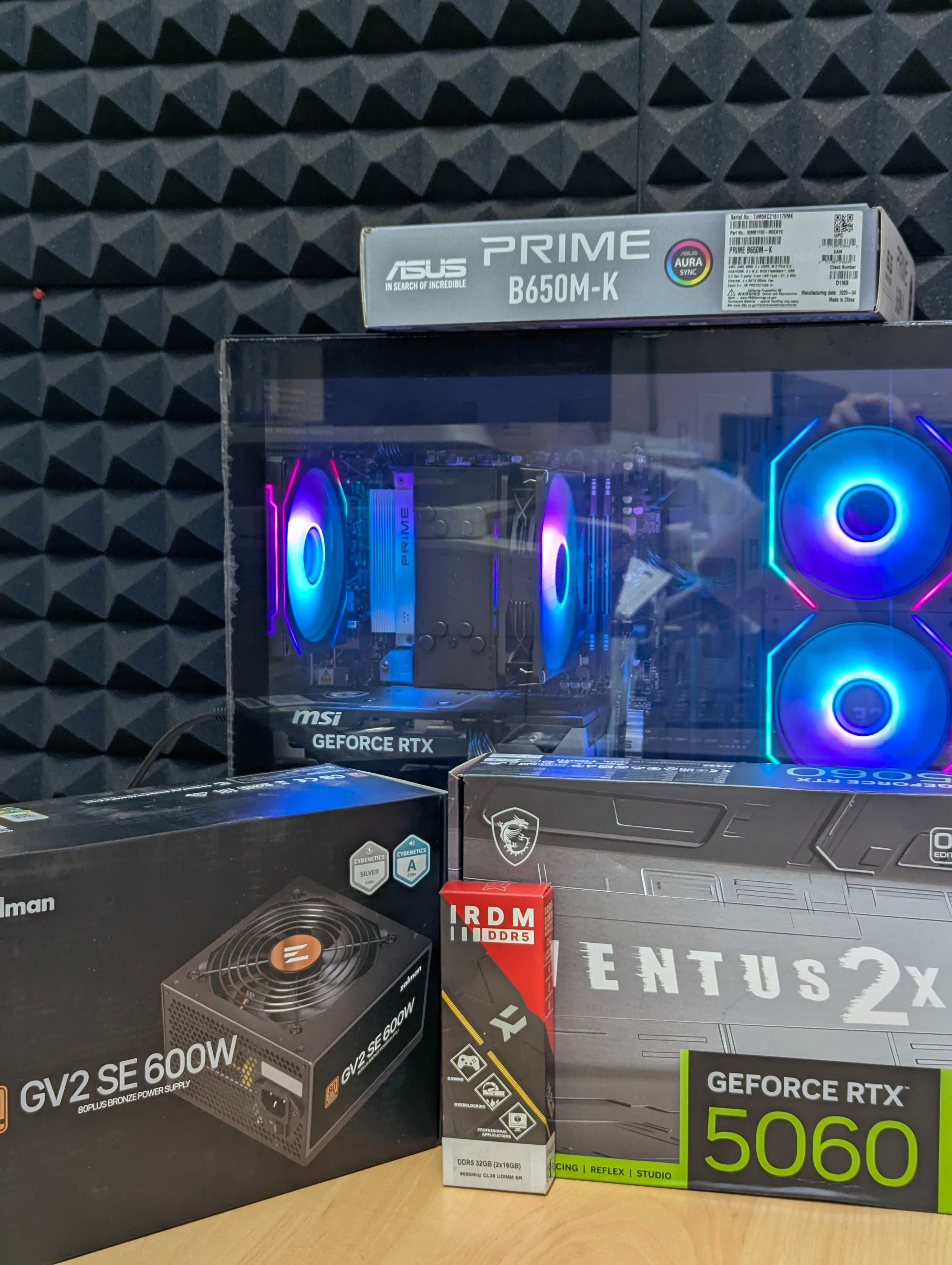 Сучасний ігровий RTX5060 ryzen5 7500F 32Gb 1Tb