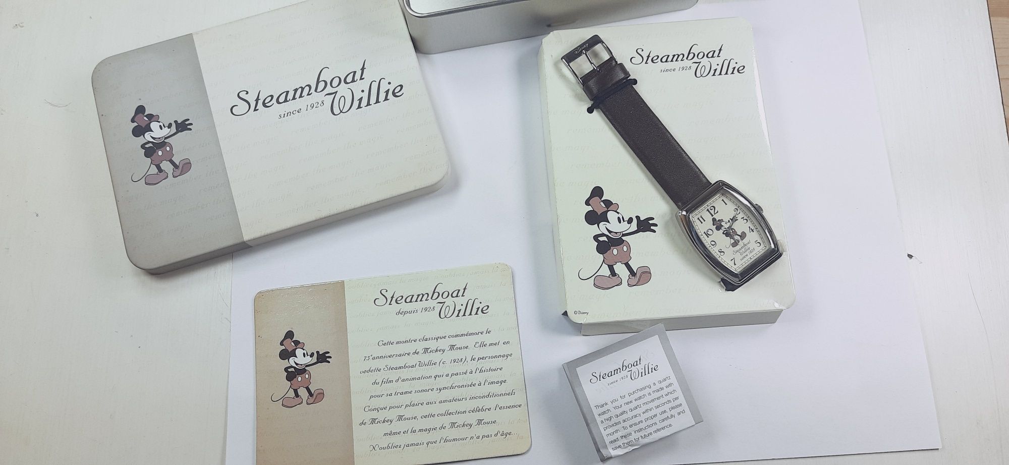 Zegarek Mickey Mouse Disney Steamboat Willie 1928