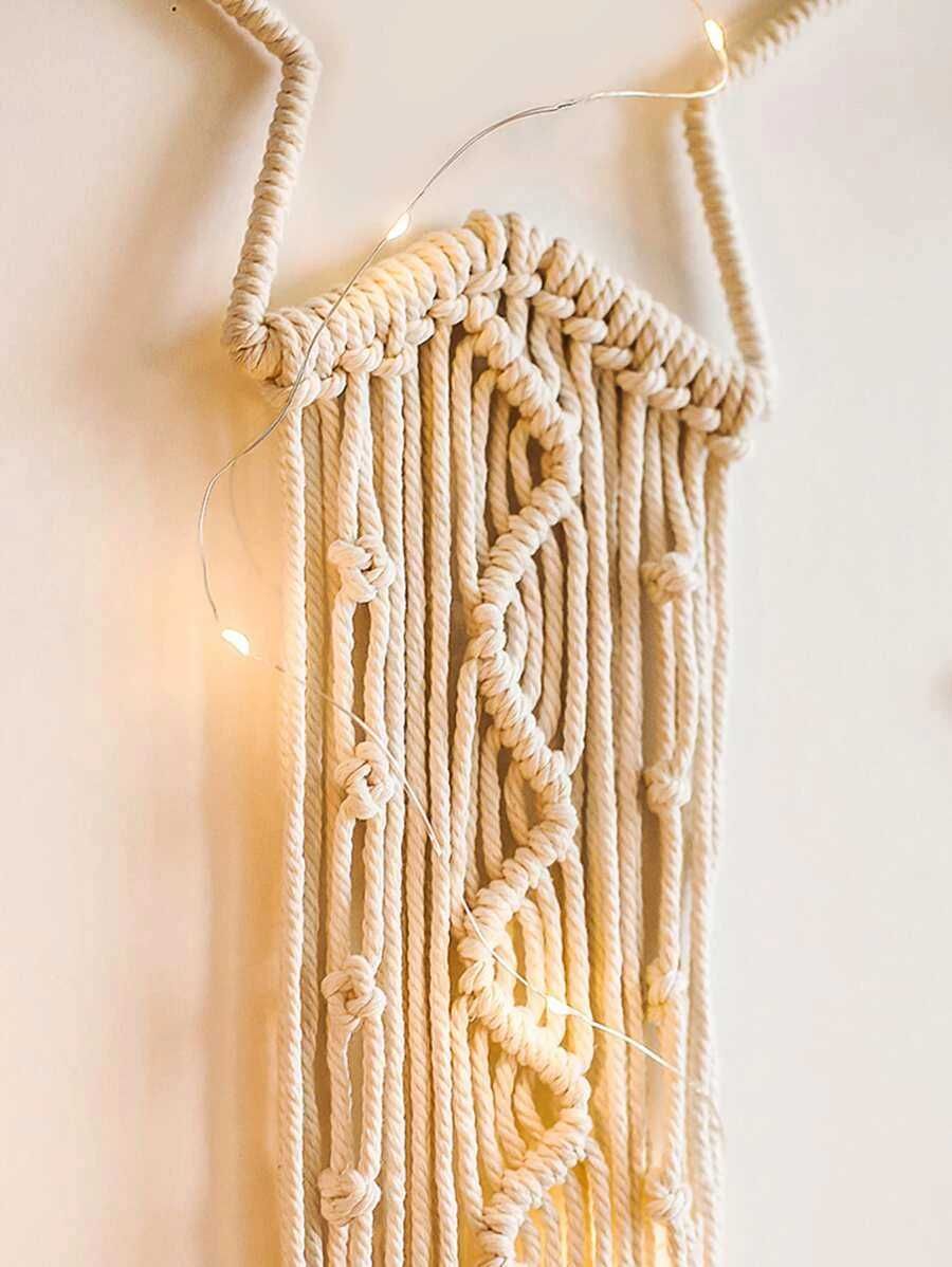 Estrela e lua Macrame