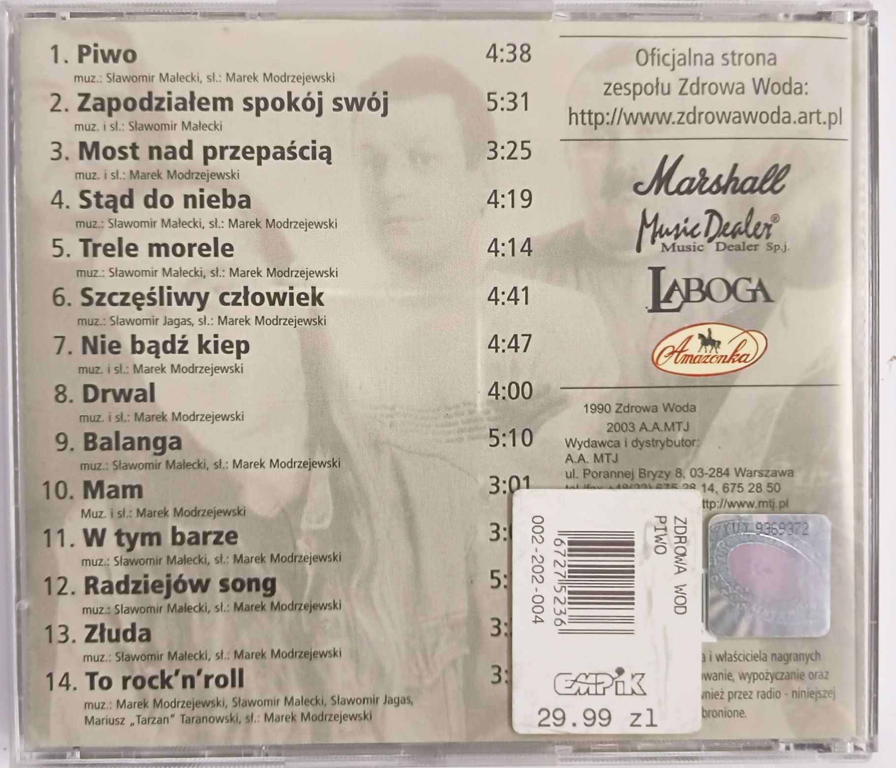Zdrowa Woda Piwo 2003r