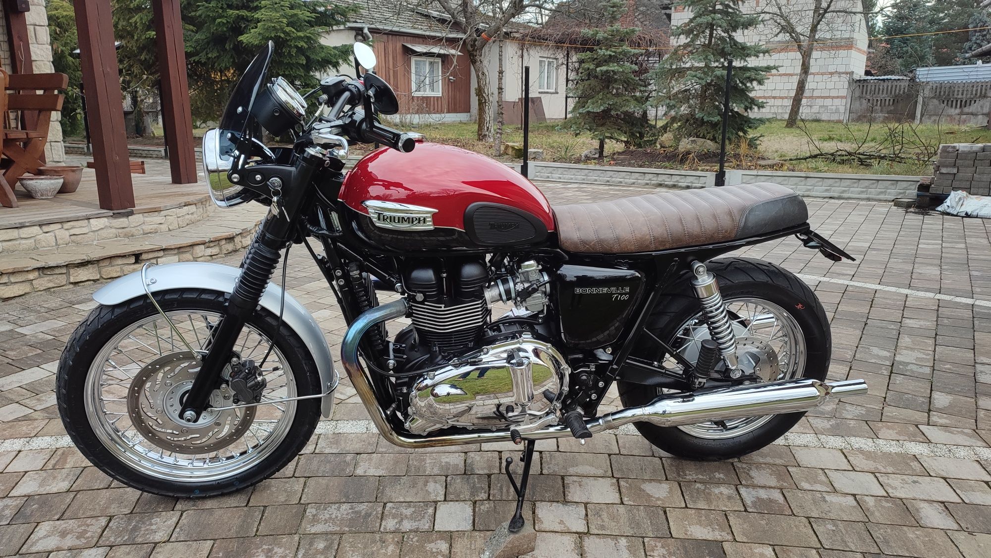 Triumph T 100 Bonneville, xs cafe racer piękny klasyk