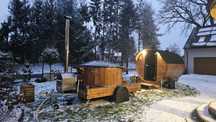 Mobilna balia + sauna / jacuzzi do wynajęcia SPA WOLNE TERMINY SAUNA