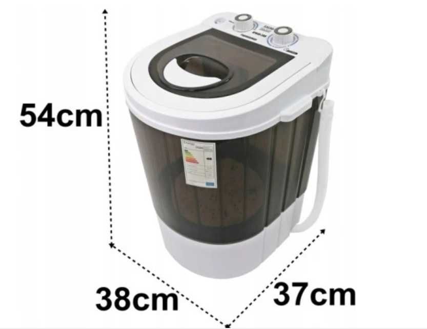 Mini Pralka Wirówka Domowo Turystyczna 4kg +1,5kg Przenośna Działkę