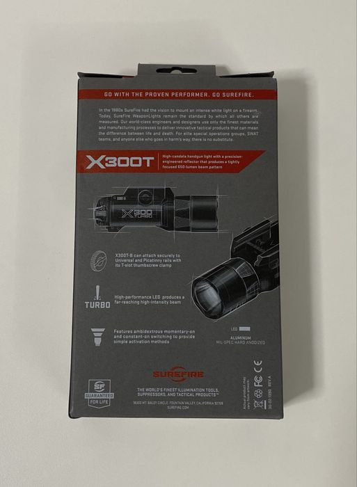 Latarka Surefire X300T-B  Oryginalna