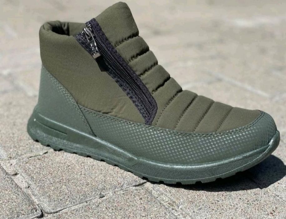 Стильні Чоловічі  зимові дутики ХАКІ! ЧОРНІ! Виробництво України! До 2