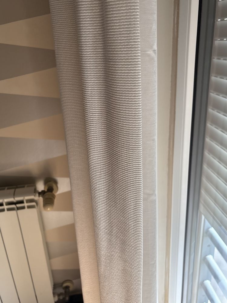 Cortinados brancos 3 unidades
