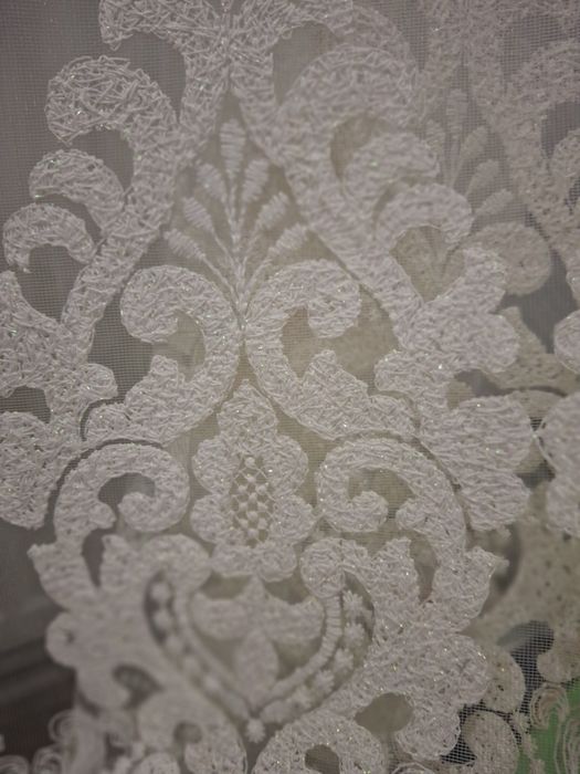 Тюль з вишивкою готова висота 266х480 з тасьмою