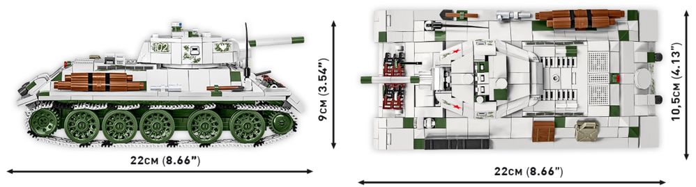 Klocki cobi 2595 czołg T34-76