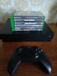 Xbox one X 1 TB + pad + 6 gier super stan.