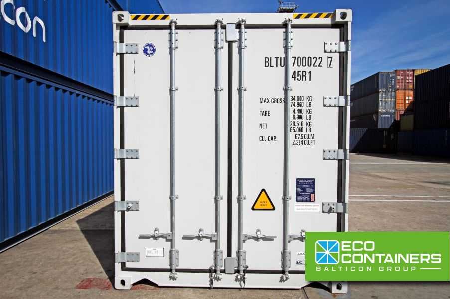 Kontenery chłodnicze 40 HCRF wynajem chłodnia kontenerowa