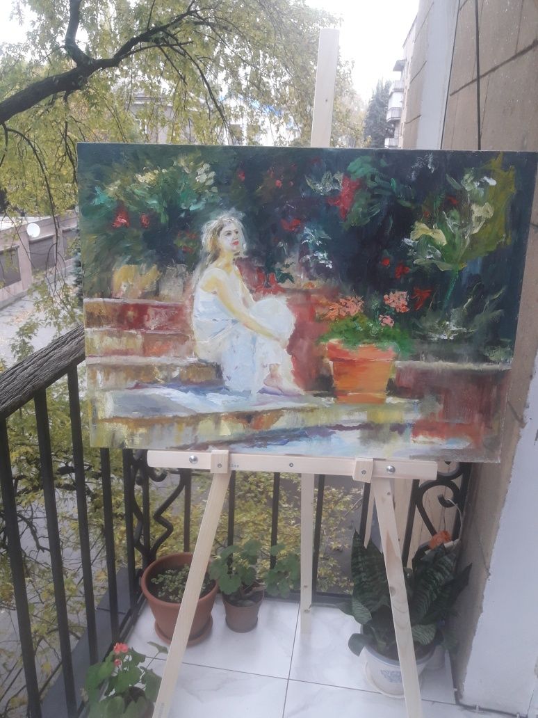 Мольберт для живописи.