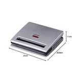 Cloer 6219 Opiekacz do kanapek, 900 W, dla 2 tosty podzielone