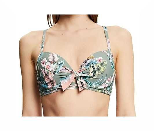 Damski Biustonosz Kąpielowy ESPRIT Malibu Beach Rcs 38/75C W Kwiaty