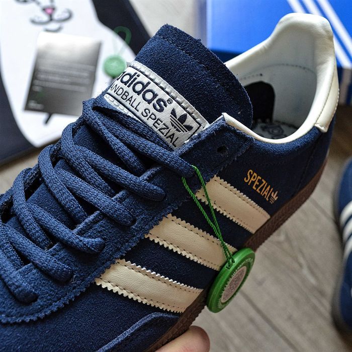 Мужские кроссовки Adidas Handball Spezial 'Blue' Premium. 40-45