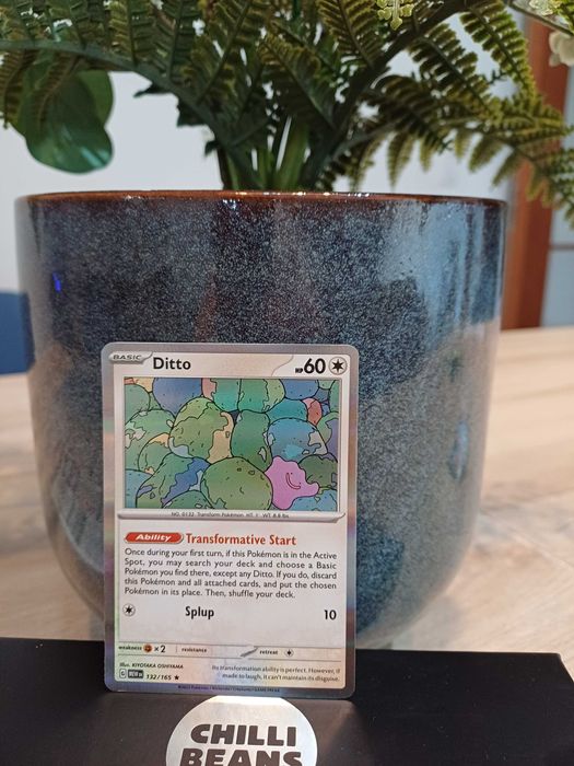 Carta Pokémon Ditto #132/165 - mint / near mint