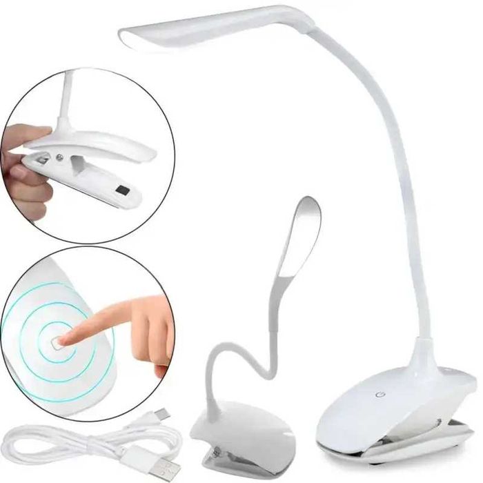 Шкільна Лампа настольная на прищепке Светильник настільна на прищіпці