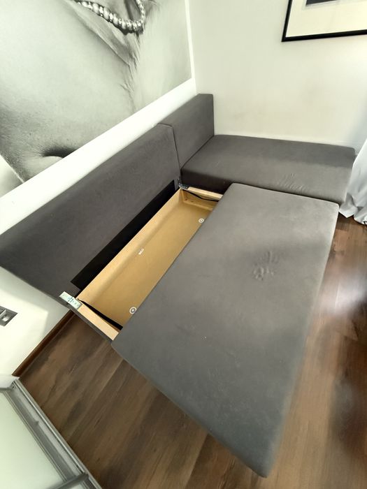 Dwuosobowa sofa rozkladana z szezlongiem IKEA