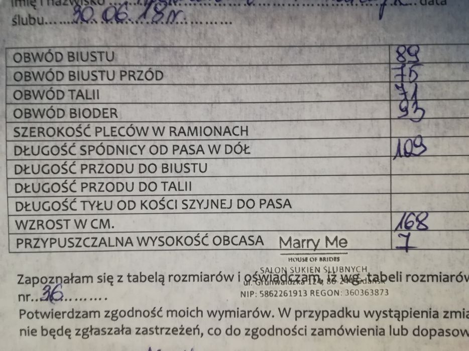 Suknia ślubna ecru rozmiar 36