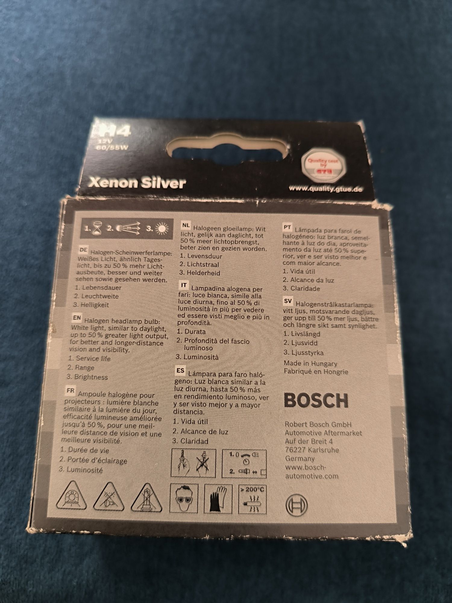 Żarówka H4 Bosch Xenon Silver