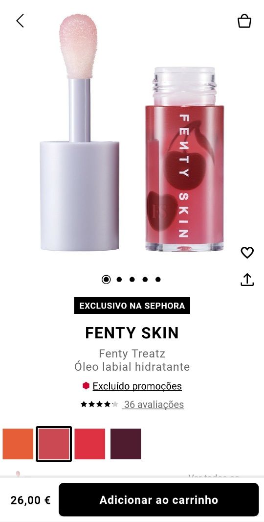 Batom Fenty Beauty Lip Oil (NOVO)