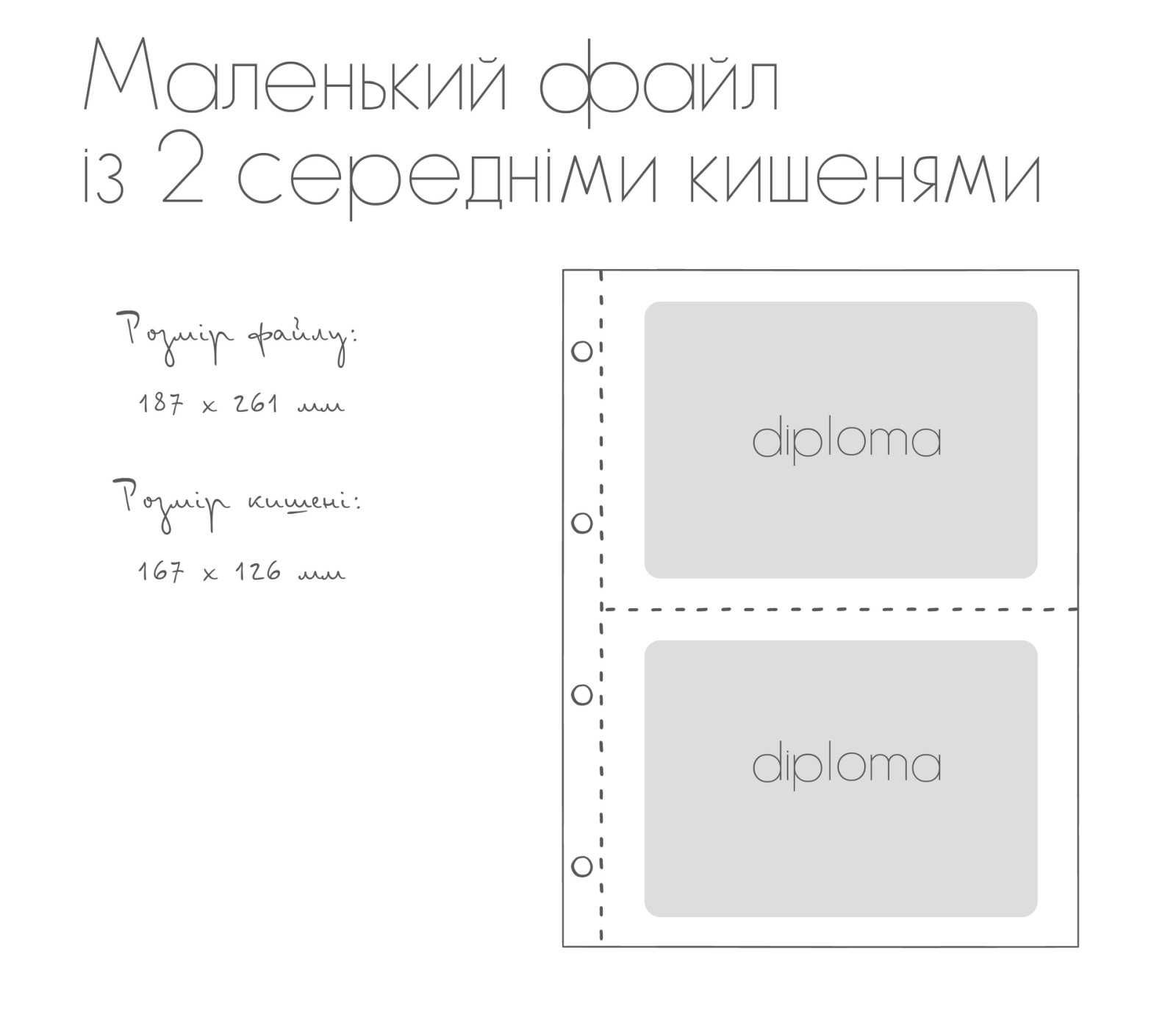 Папка для сімейних документів екошкіра Classic Н532