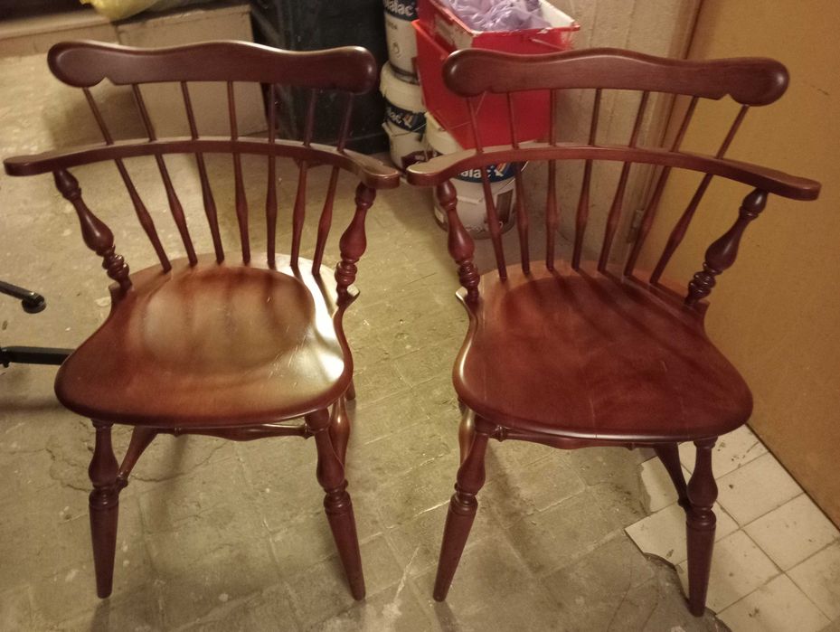 Cadeiras ethan allen madeira maciça em muito bom estado