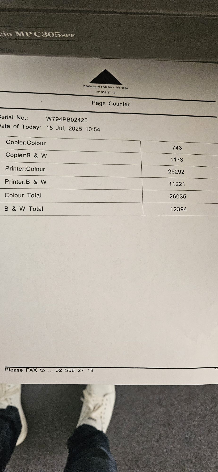 Drukarka RICOH MPC 305SPF