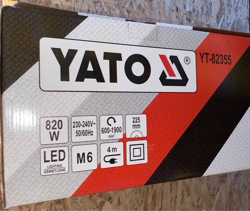 Шліфмашина (Жираф)Yato YT-82355 Led 820W з пилососом