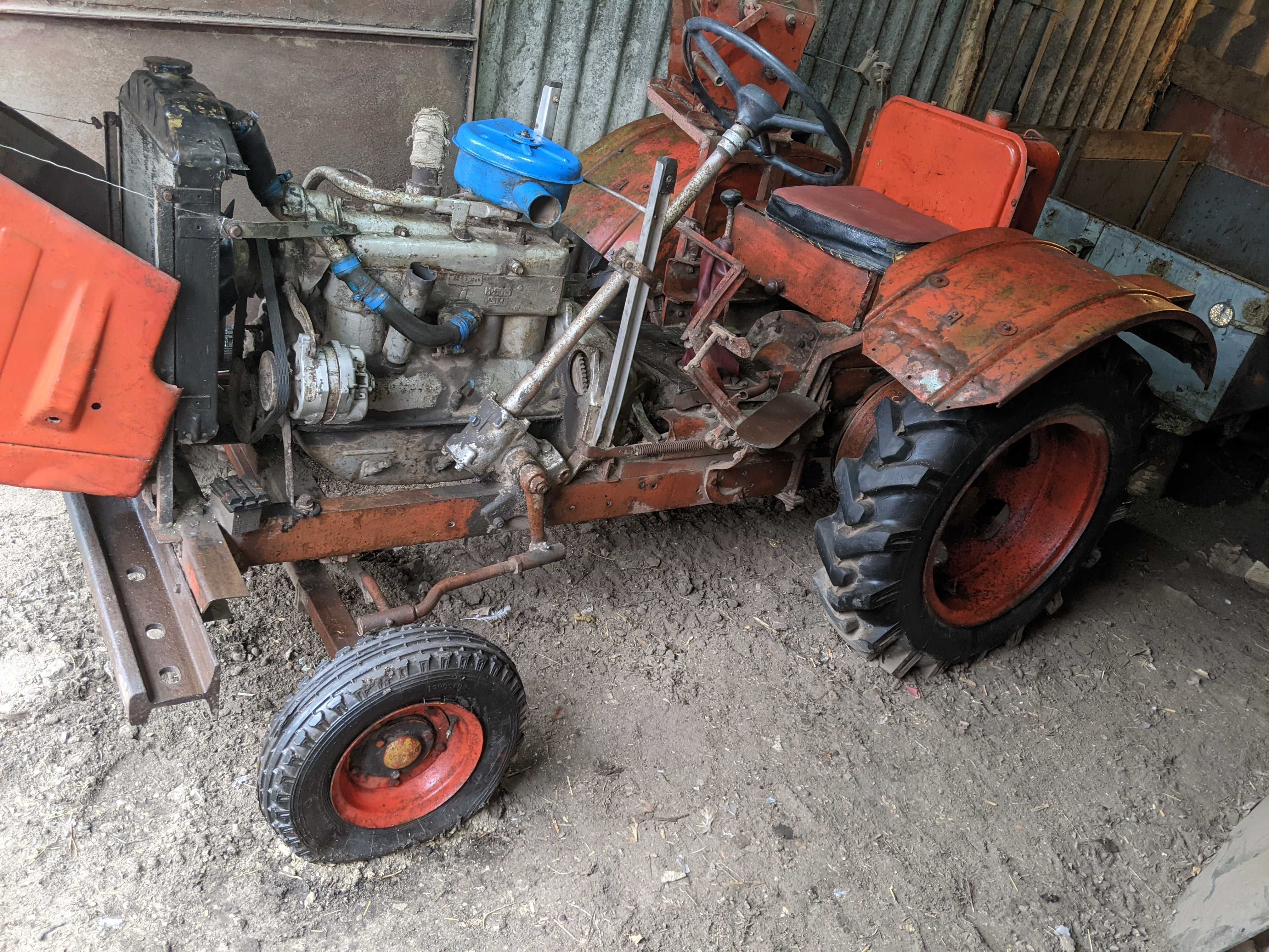 Саморобний трактор ( мотор ГАЗ 67) з прицепом  + плуг (ціна за все)