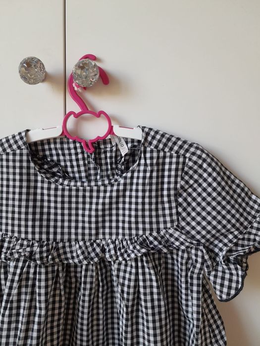 Sukienka Coccodrillo kratka vichy rozm. 110