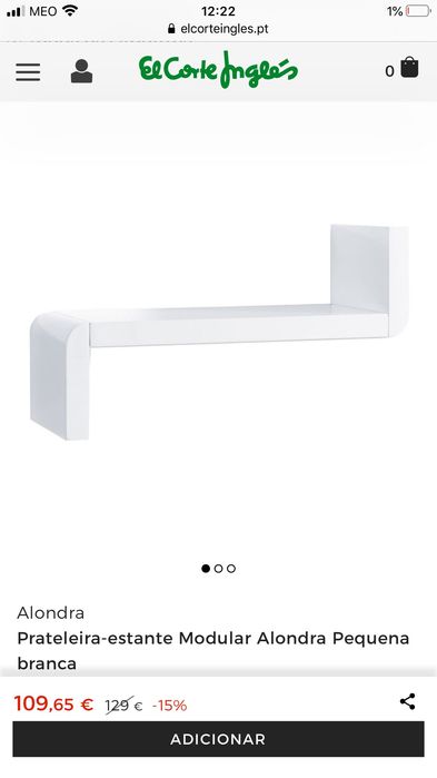 Prateleira-estante Modular Alondra Pequena branca - quarto de criança