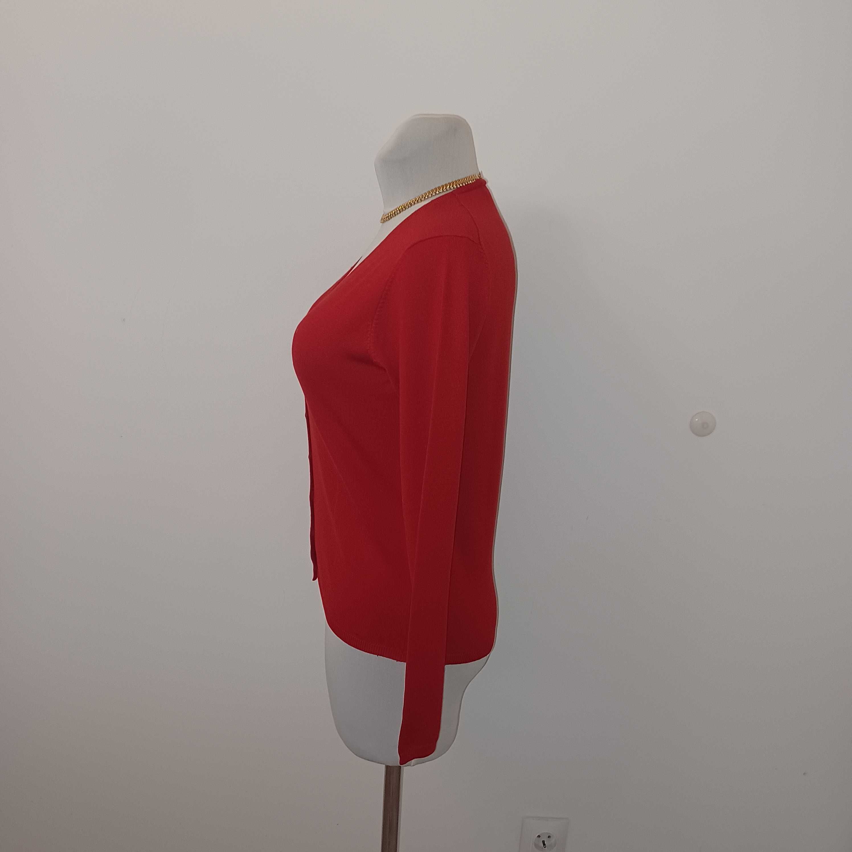Repeat sweter kardigan klasyczny zgrabny 80% jedwabiu dla M/L