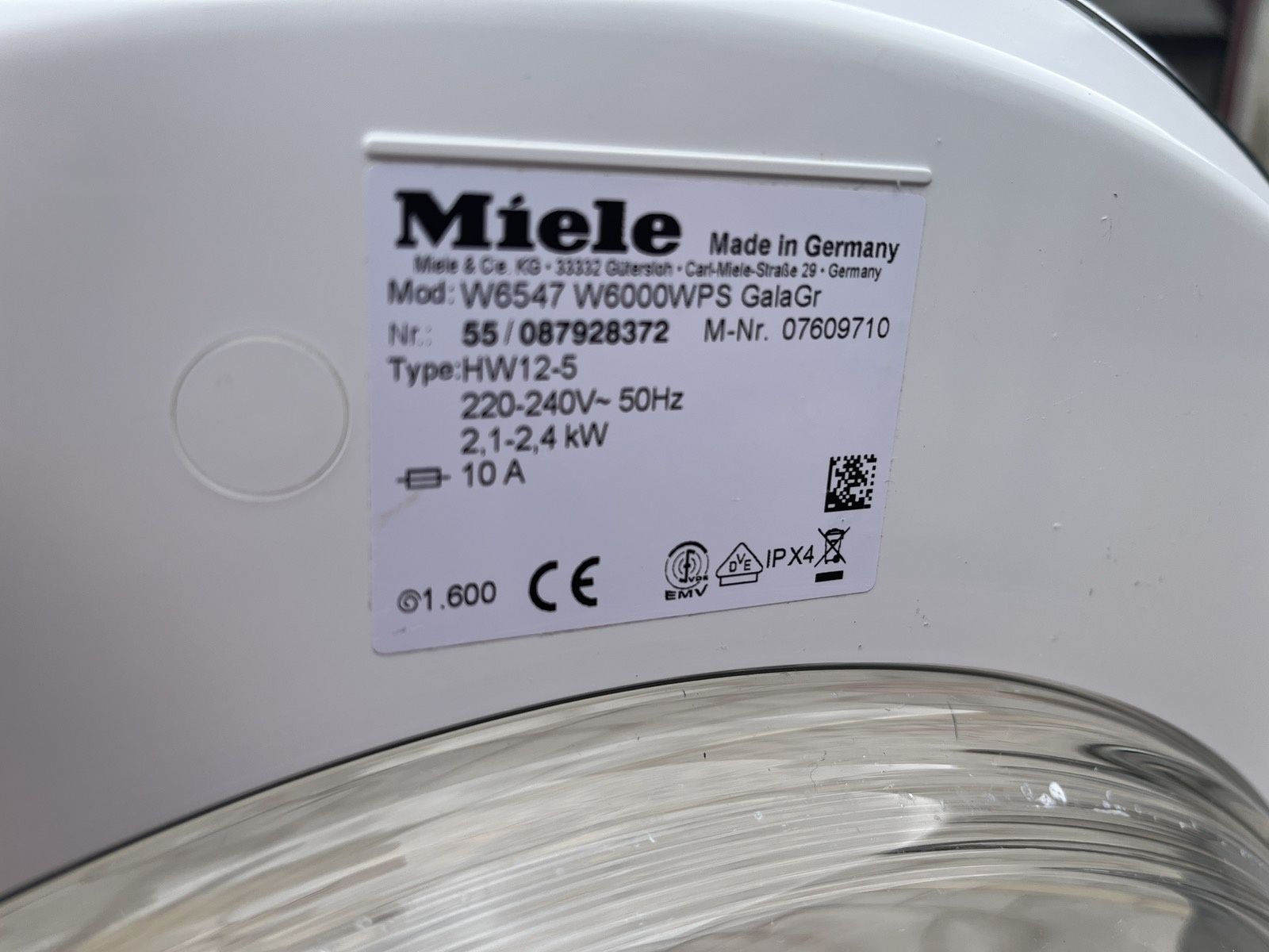 Стіральна машинка Miele Gala Grande W 6000 на 7 кг