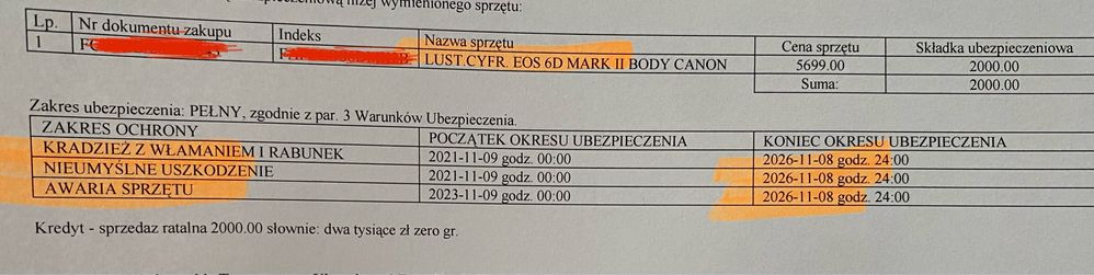Canon 6d mark ii niski przebieg z ubezpieczeniem